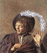 Frans Hals Singing Boy with a Flute WGA painting